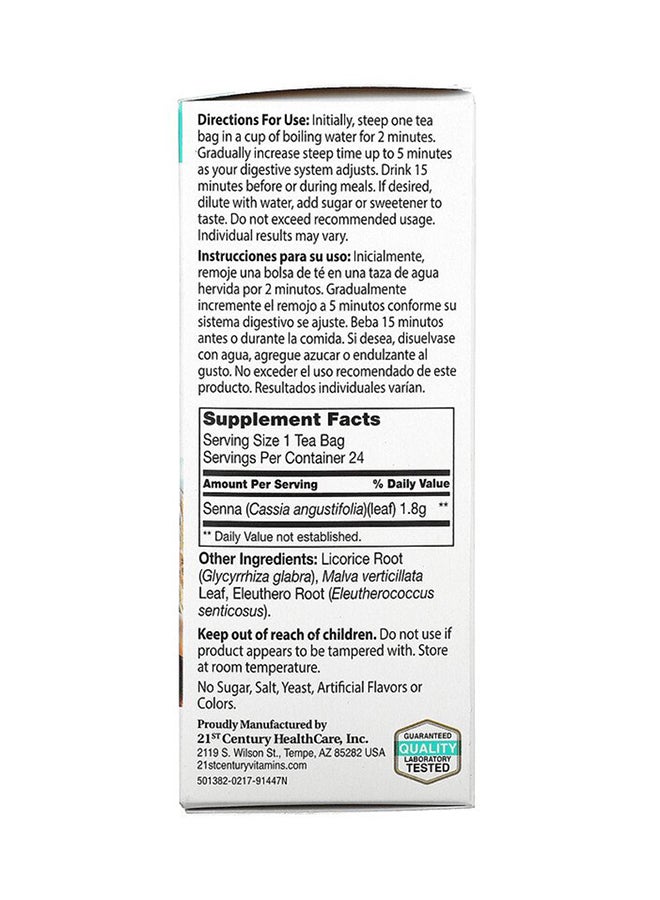 القرن الحادي والعشرون شاي التضعيف العشبي الطبيعي بالكامل - 24 كيس - Image 2